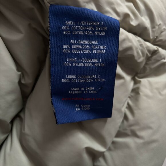 Penfield Puffer Vest (XL) Down Fill Classic Navy/Plaid Super Warm - Picture 6 of 8